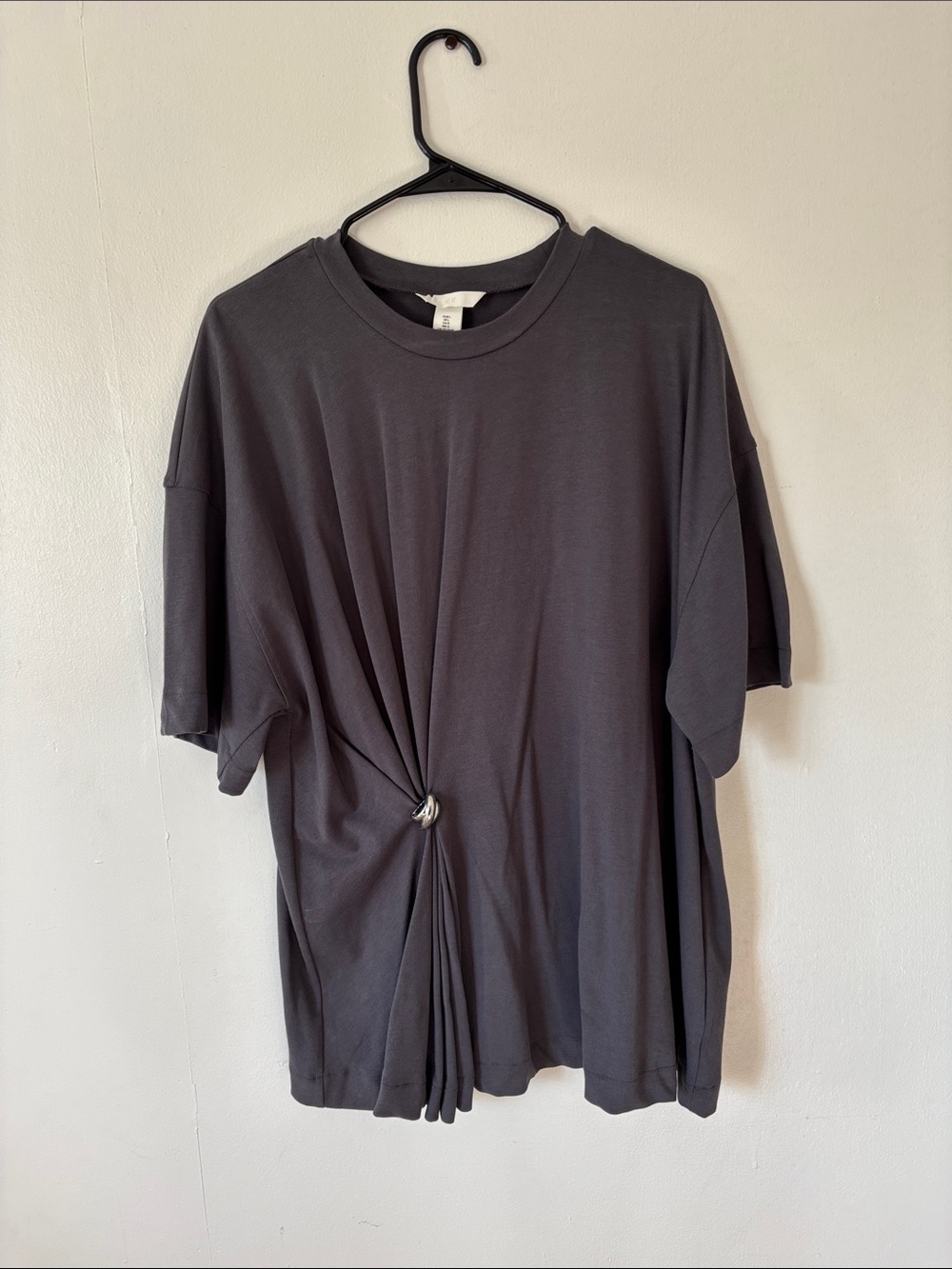 H&M Grey Short Sleeve Knit Tee